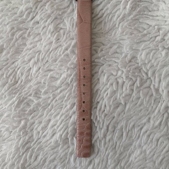 Fossil F2 Pink Alligator Genuine Leather Strap Crystal Rhinestone Watch ES-1273 - Picture 3 of 6